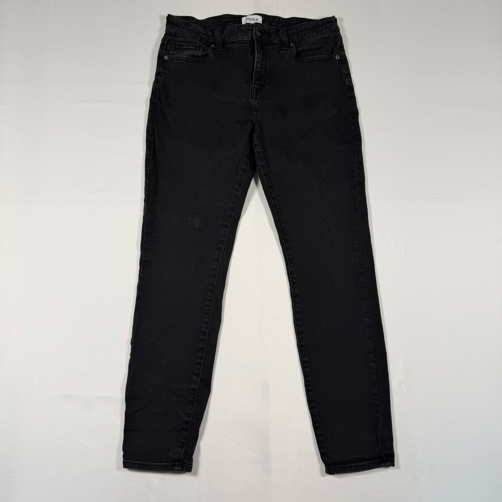 Pistola High Rise Skinny Jeans in Black Size 30